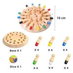 Jucarii, Copii si Bebe - Jucarii si jocuri - Jucarii & jocuri educative - Jocuri si jucarii educative - Joc memorie din lemn din lemn cu pioni colorati, Memory Chess, 3 ani+, EduJucarii - Infinity.ro