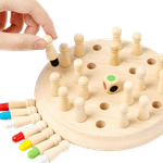 Jucarii, Copii si Bebe - Jucarii si jocuri - Jucarii & jocuri educative - Jocuri si jucarii educative - Joc memorie din lemn din lemn cu pioni colorati, Memory Chess, 3 ani+, EduJucarii - Infinity.ro
