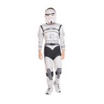 Jucarii, Copii si Bebe - Jucarii si jocuri - Jucarii de rol - Masti si costume copii - Costum Stormtrooper KidMania® cu muschi si masca pentru copii 3-5 ani 90-110 cm - Infinity.ro