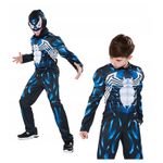 Jucarii, Copii si Bebe - Jucarii si jocuri - Jucarii de rol - Masti si costume copii - Costum Venom KidMania® cu muschi si cagula pentru copii 5-7 ani 110-120 cm - Infinity.ro