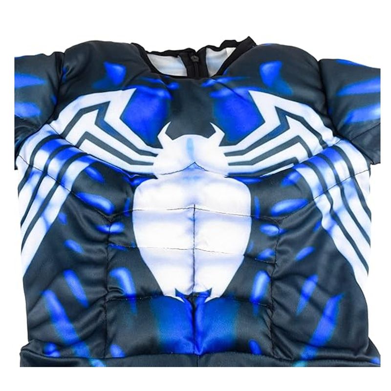 Jucarii, Copii si Bebe - Jucarii si jocuri - Jucarii de rol - Masti si costume copii - Costum Venom KidMania® cu muschi si cagula pentru copii 7-9 ani 120-130 cm - Infinity.ro