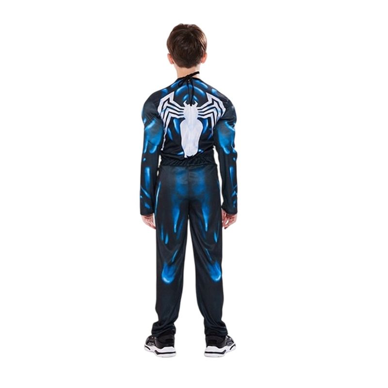Jucarii, Copii si Bebe - Jucarii si jocuri - Jucarii de rol - Masti si costume copii - Costum Venom KidMania® cu muschi si cagula pentru copii 7-9 ani 120-130 cm - Infinity.ro