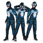 Jucarii, Copii si Bebe - Jucarii si jocuri - Jucarii de rol - Masti si costume copii - Costum Venom KidMania® cu muschi si cagula pentru copii 7-9 ani 120-130 cm - Infinity.ro