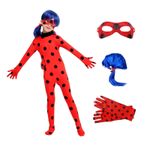 Jucarii, Copii si Bebe - Jucarii si jocuri - Jucarii de rol - Masti si costume copii - Set costum Buburuza Miraculoasa KidMania® cu accesorii pentru fete 3-5 ani 100-110 cm - Infinity.ro