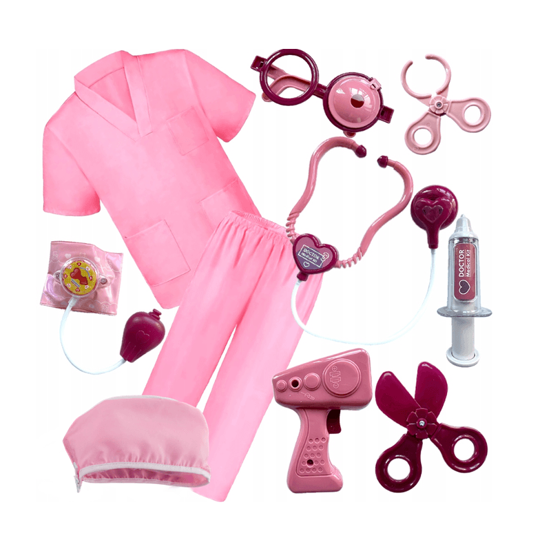 Jucarii, Copii si Bebe - Jucarii si jocuri - Jucarii de rol - Masti si costume copii - Costum asistenta medicala KidMania® cu accesorii pentru fete 3-5 ani 90-110 cm - Infinity.ro