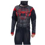 Jucarii, Copii si Bebe - Jucarii si jocuri - Jucarii de rol - Masti si costume copii - Costum Spiderman negru KidMania® cu muschi pentru copii 3-5 ani 90-110 cm - Infinity.ro