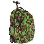 Carti si Birotica - Rechizite - Rucsacuri si genti scolare - Ghiozdan Troler ST.Right, colectia Pixel Cubes, TB01, roti silicon, 44x32x25 cm - Infinity.ro