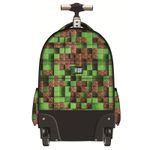 Carti si Birotica - Rechizite - Rucsacuri si genti scolare - Ghiozdan Troler ST.Right, colectia Pixel Cubes, TB01, roti silicon, 44x32x25 cm - Infinity.ro