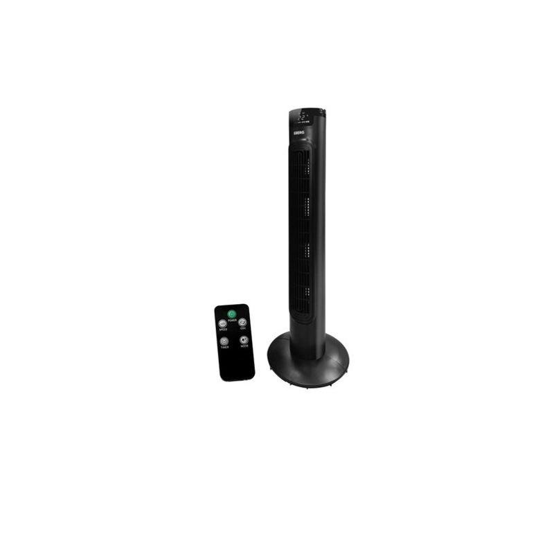 Electronice si Electrocasnice - Climatizare si sisteme de incalzire - Aparate racire aer - Ventilatoare - Ventilator turn Carruzzo cu telecomanda, 45 W, temporizator, rezervor pentru uleiuri aromate cu ulei inclus, negru - Infinity.ro
