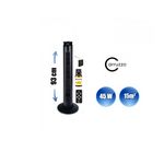 Electronice si Electrocasnice - Climatizare si sisteme de incalzire - Aparate racire aer - Ventilatoare - Ventilator turn Carruzzo cu telecomanda, 45 W, temporizator, rezervor pentru uleiuri aromate cu ulei inclus, negru - Infinity.ro