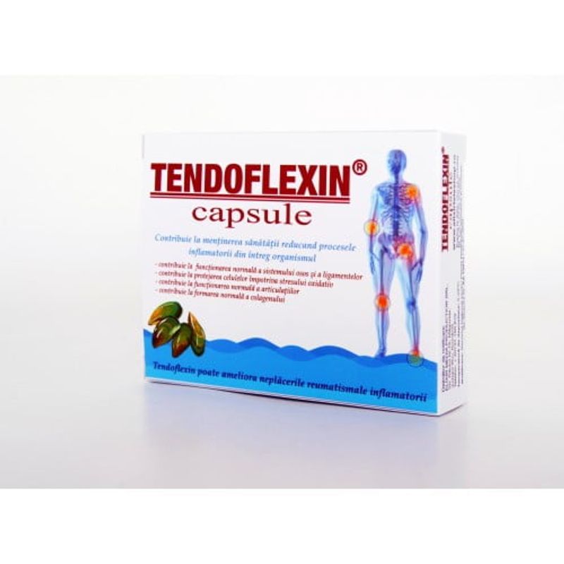 Ingrijire personala si Cosmetice - Sanatate si wellness - Suplimente alimentare - Alte suplimente alimentare - Tendoflexin capsule cu scoica verde - Infinity.ro