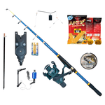 Sport si Outdoor - Sporturi acvatice - Pescuit - Lansete - Set lanseta telescopica din carbon Explorer 2.7 m, mulineta CB 40, senzor cu accesorii 617, fir, nada, montura - Infinity.ro