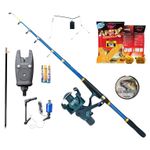 Sport si Outdoor - Sporturi acvatice - Pescuit - Lansete - Set lanseta telescopica din carbon Explorer 2.7 m, mulineta CB 40, senzor cu accesorii 616, fir, nada, montura - Infinity.ro
