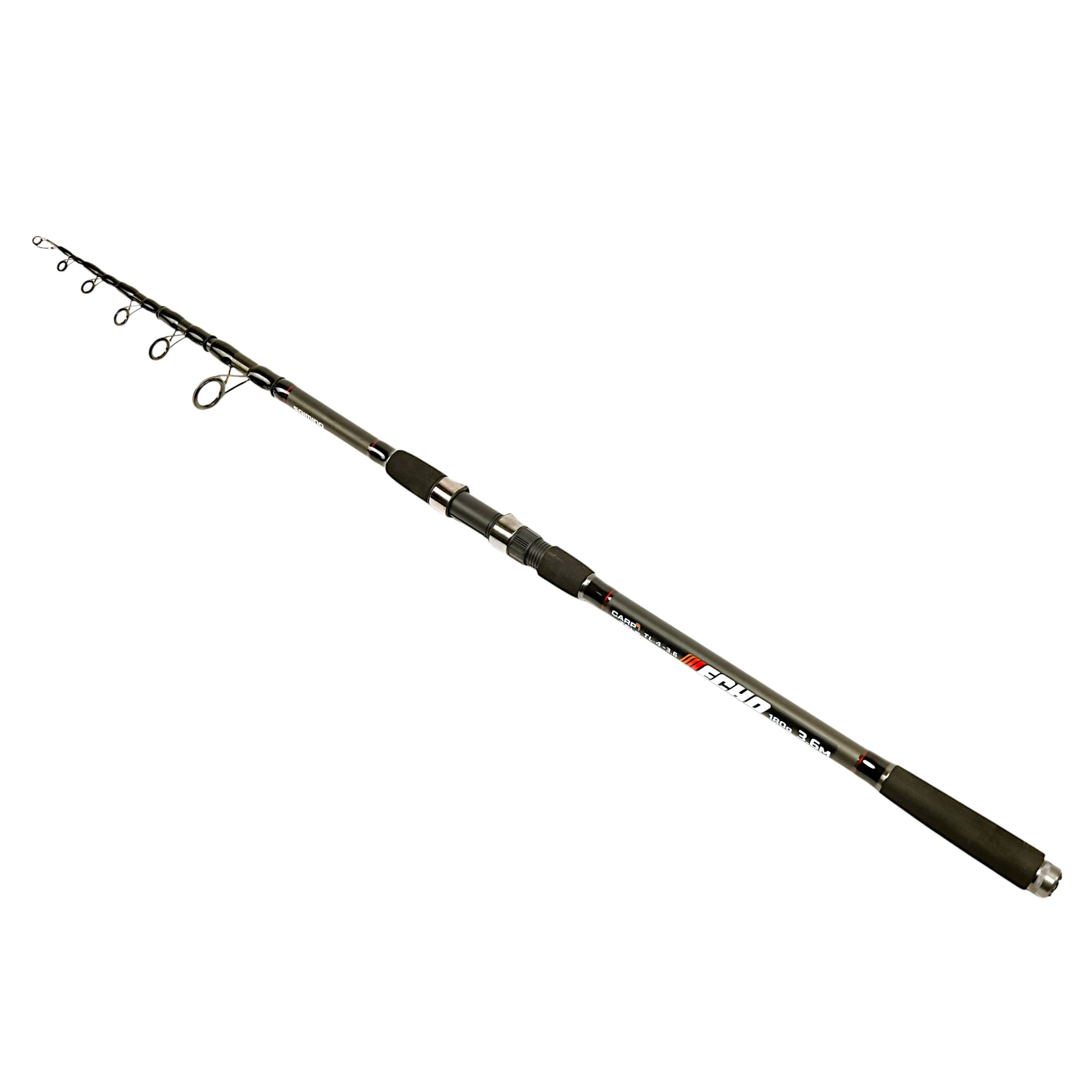 Lanseta telescopica crap 3.6 m din carbon Saimino Carp ECHO, putere aruncare 180 g