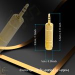 TV, Audio-Video si Foto - Audio Hi-Fi - Accesorii Audio Hi-Fi - Adaptor Audio Stereo - Transmisie Stabila, Jack 6.35mm Mama la 3.5mm Tata, Conector Auriu, Transmisie Sunet Hi-Fi - Infinity.ro