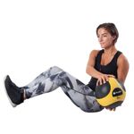 Sport si Outdoor - Fitness - Accesorii fitness - Mingi de fitness - Minge medicinala 5 kg Pure 2 Improve – Galben/Negru, din cauciuc, pentru antrenamente functionale - Infinity.ro