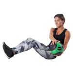 Sport si Outdoor - Fitness - Accesorii fitness - Mingi de fitness - Minge medicinala 2 kg Pure 2 Improve – Verde/Negru, din cauciuc, pentru antrenamente functionale - Infinity.ro