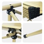 Sport si Outdoor - Camping - Mobilier pentru camping - Mese camping - Masa pliabila, cu cadru metalic si blat rezistent, compacta pentru camping – 53x51x50 cm, eCarla, SC10JBR - Infinity.ro