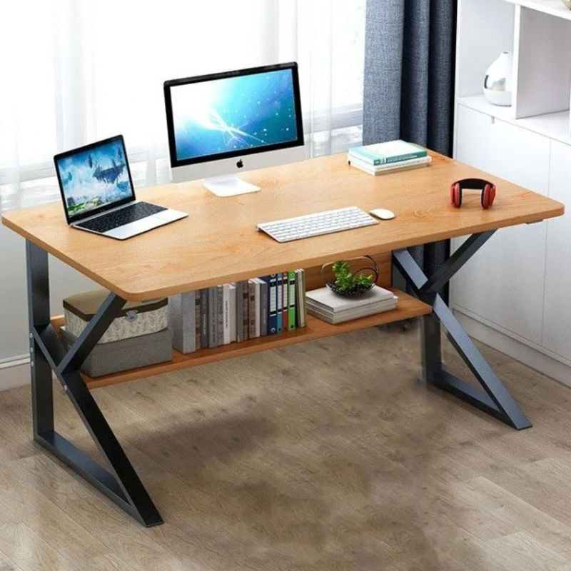 PC, gaming si accesorii - Gaming - Accesorii gaming - Birouri gaming - Birou de calculator, cu raft, Ecarla, 80 x 40 x 72 cm, STL04BR - Infinity.ro