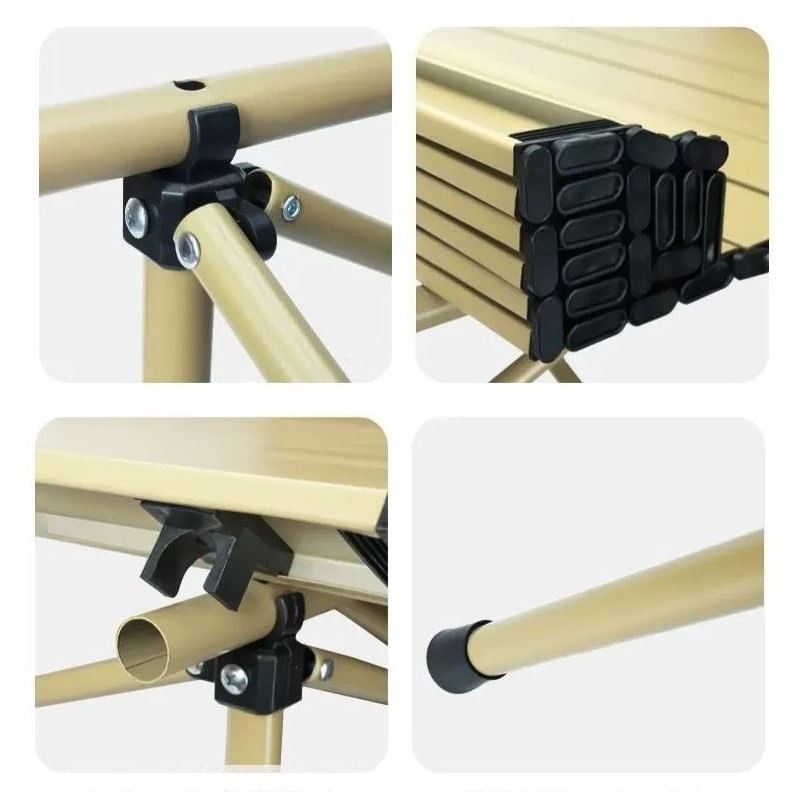 Sport si Outdoor - Camping - Mobilier pentru camping - Mese camping - Masa pliabila, cu cadru metalic si blat rezistent, compacta pentru camping – 95x56x50 cm, eCarla, SC09K - Infinity.ro