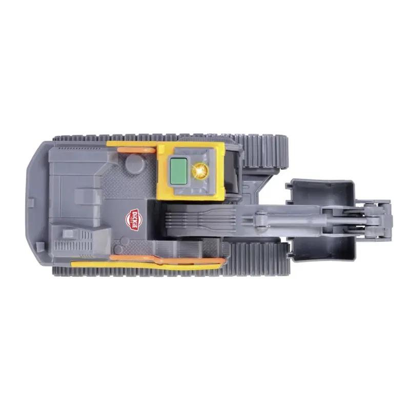 Jucarii, Copii si Bebe - Jucarii si jocuri - Vehicule si jucarii cu telecomanda - Utilaje constructie de jucarie - Excavator pe senile Volvo cu sunete si lumini, 23 cm - Infinity.ro