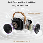 TV, Audio-Video si Foto - Portabile audio - Boxe portabile - Boxa Karaoke Smart pentru Copii cu Microfon Wireless Difuzor Portabil Design Modern Alb ABYZ™ Distractie Interactiva - Infinity.ro