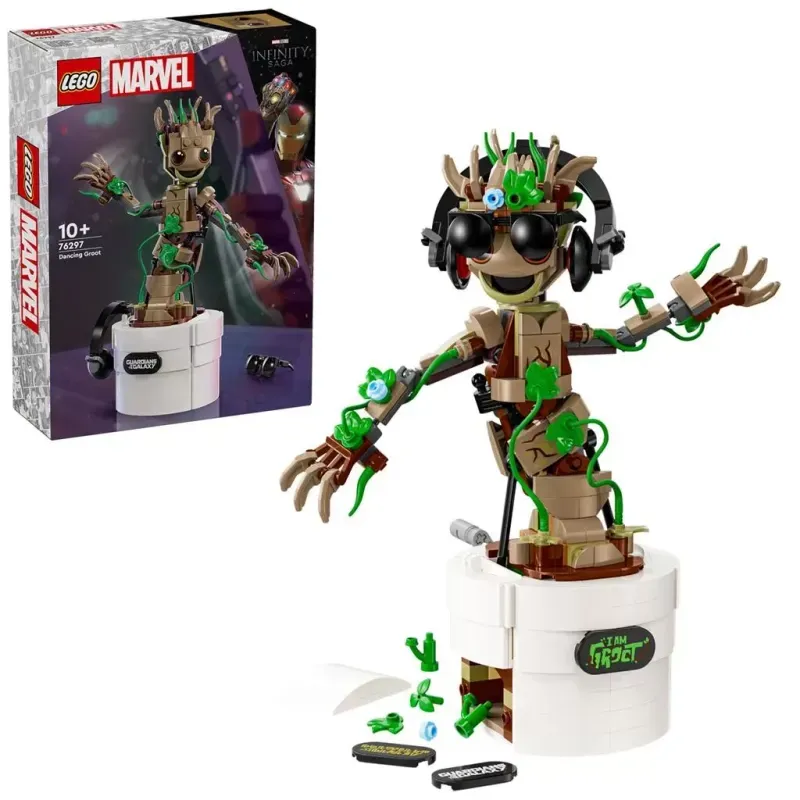 Jucarii, Copii si Bebe - Jucarii si jocuri - Seturi de constructie si cuburi - Seturi de constructie - Lego Marvel Groot Dansator 76297 - Infinity.ro
