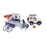 Jucarii, Copii si Bebe - Jucarii si jocuri - Vehicule si jucarii cu telecomanda - Masinute - Pompierul Sam Vehicul Salvare Animale Cu Figurine Si Remorca - Infinity.ro