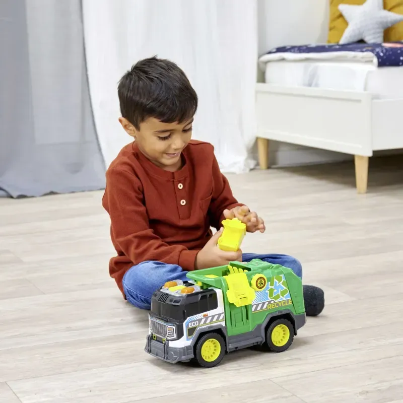 Jucarii, Copii si Bebe - Jucarii si jocuri - Vehicule si jucarii cu telecomanda - Masinute - Dickie Camion De Reciclare Cu Lumini Si Sunete 30cm - Infinity.ro