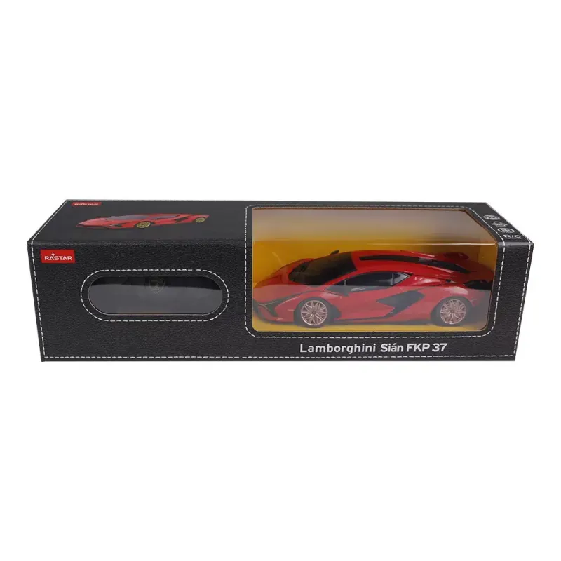 Jucarii, Copii si Bebe - Jucarii si jocuri - Vehicule si jucarii cu telecomanda - Masinute - Masina Cu Telecomanda Lamborghini Sian Rosu Cu Scara 1 La 24 - Infinity.ro