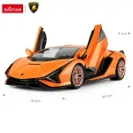 Jucarii, Copii si Bebe - Jucarii si jocuri - Vehicule si jucarii cu telecomanda - Masinute - Masina Cu Telecomanda Lamborghini Sian Portocaliu Cu Scara 1 La 14 - Infinity.ro
