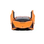 Jucarii, Copii si Bebe - Jucarii si jocuri - Vehicule si jucarii cu telecomanda - Masinute - Masina Cu Telecomanda Lamborghini Sian Portocaliu Cu Scara 1 La 14 - Infinity.ro