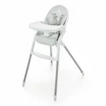 Jucarii, Copii si Bebe - Hrana si alaptare - Scaune de masa bebe - Scaun De Masa Kinderkraft Dinnly, Grey - Infinity.ro