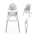 Jucarii, Copii si Bebe - Hrana si alaptare - Scaune de masa bebe - Scaun De Masa Kinderkraft Dinnly, Grey - Infinity.ro