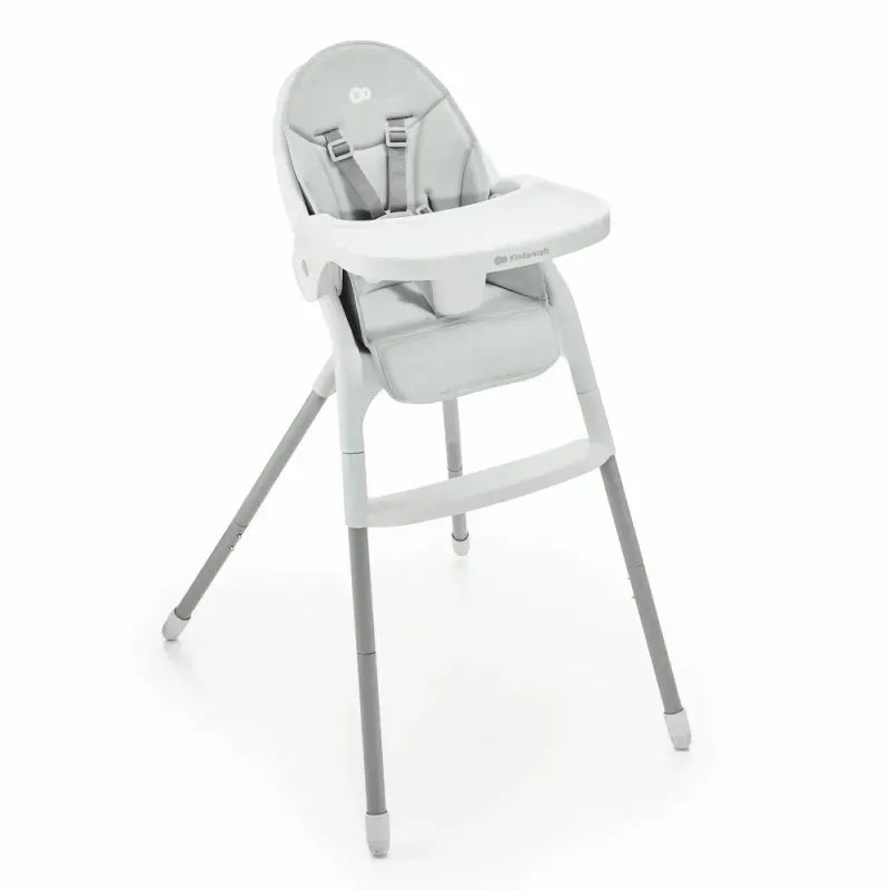 Jucarii, Copii si Bebe - Hrana si alaptare - Scaune de masa bebe - Scaun De Masa Kinderkraft Dinnly, Grey - Infinity.ro
