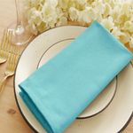 Casa si Gradina - Textile si covoare - Textile bucatarie - Servete si naproane - Set 10 Servetele masa Kotonia Home Hotel, 100% bumbac, creton, dimensiunea 40x40 cm, turquoise - Infinity.ro