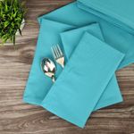 Casa si Gradina - Textile si covoare - Textile bucatarie - Servete si naproane - Set 10 Servetele masa Kotonia Home Hotel, 100% bumbac, creton, dimensiunea 40x40 cm, turquoise - Infinity.ro