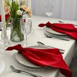 Casa si Gradina - Textile si covoare - Textile bucatarie - Servete si naproane - Set 10 Servetele masa Kotonia Home Hotel, 100% bumbac, creton, dimensiunea 40x40 cm, rosu - Infinity.ro