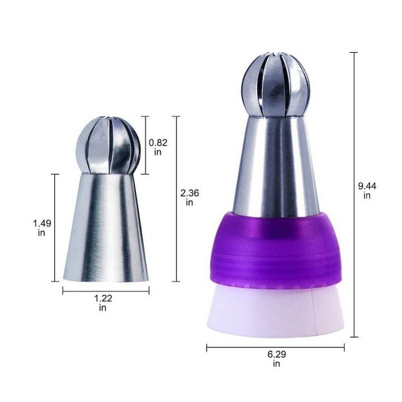 Casa si Gradina - Bucatarie si vesela - Ustensile bucatarie - Seturi ustensile de bucatarie - Set 10 piese, 7 Duiuri de Ornament pentru Torturi si Prajituri, 1 pos silicon. 1 adaptor, 100 de posuri, 562COF - Infinity.ro