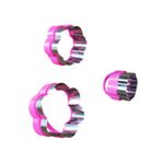 Casa si Gradina - Bucatarie si vesela - Ustensile bucatarie - Forme prajituri - Set 3 forme decupatoare in forma de floare, Pentru prajituri, Stampile de patiserie, Biscuiti, 561COF - Infinity.ro