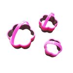 Casa si Gradina - Bucatarie si vesela - Ustensile bucatarie - Forme prajituri - Set 3 forme decupatoare in forma de floare, Pentru prajituri, Stampile de patiserie, Biscuiti, 561COF - Infinity.ro