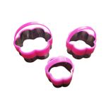 Casa si Gradina - Bucatarie si vesela - Ustensile bucatarie - Forme prajituri - Set 3 forme decupatoare in forma de floare, Pentru prajituri, Stampile de patiserie, Biscuiti, 561COF - Infinity.ro