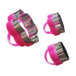 Casa si Gradina - Bucatarie si vesela - Ustensile bucatarie - Forme prajituri - Set 3 forme decupatoare in forma de floare, Pentru prajituri, Stampile de patiserie, Biscuiti, 561COF - Infinity.ro