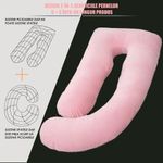 Ingrijire personala si Cosmetice - Sanatate si wellness - Aparate medicale - Suporturi ortopedice si orteze - Perna Gravide si Alaptare 3 in 1 Linomag®, Multifunctionala, Sustinere  pentru Burta, Spate, Bebelus, Relaxare, Roz - Infinity.ro