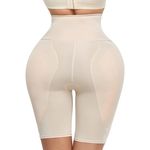 Fashion, accesorii si bijuterii - Femei - Lenjerie si pijamale femei - Lenjerie intima femei - Chiloti modelatori push-up pentru fese si solduri, Efect clepsidra - Bej - XL/XXL, Bej - Infinity.ro