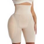 Fashion, accesorii si bijuterii - Femei - Lenjerie si pijamale femei - Lenjerie intima femei - Chiloti modelatori push-up pentru fese si solduri, Efect clepsidra - Bej - XL/XXL, Bej - Infinity.ro
