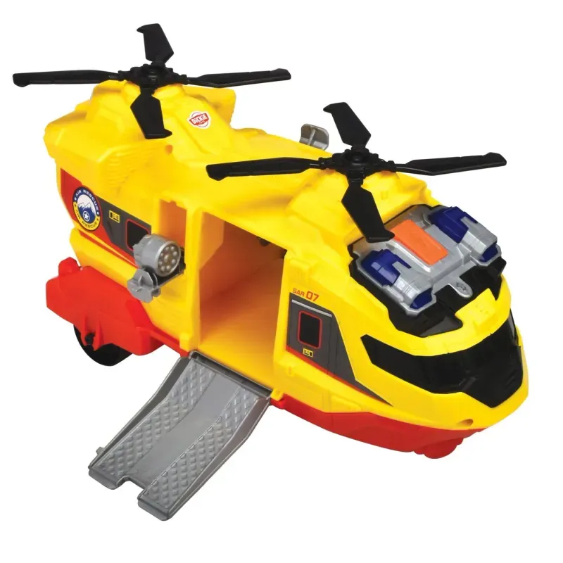 Jucarii, Copii si Bebe - Jucarii si jocuri - Vehicule si jucarii cu telecomanda - Elicoptere, avioane si nave de jucarie - Elicopter de salvare cu sunete si lumini, 30 cm - Infinity.ro