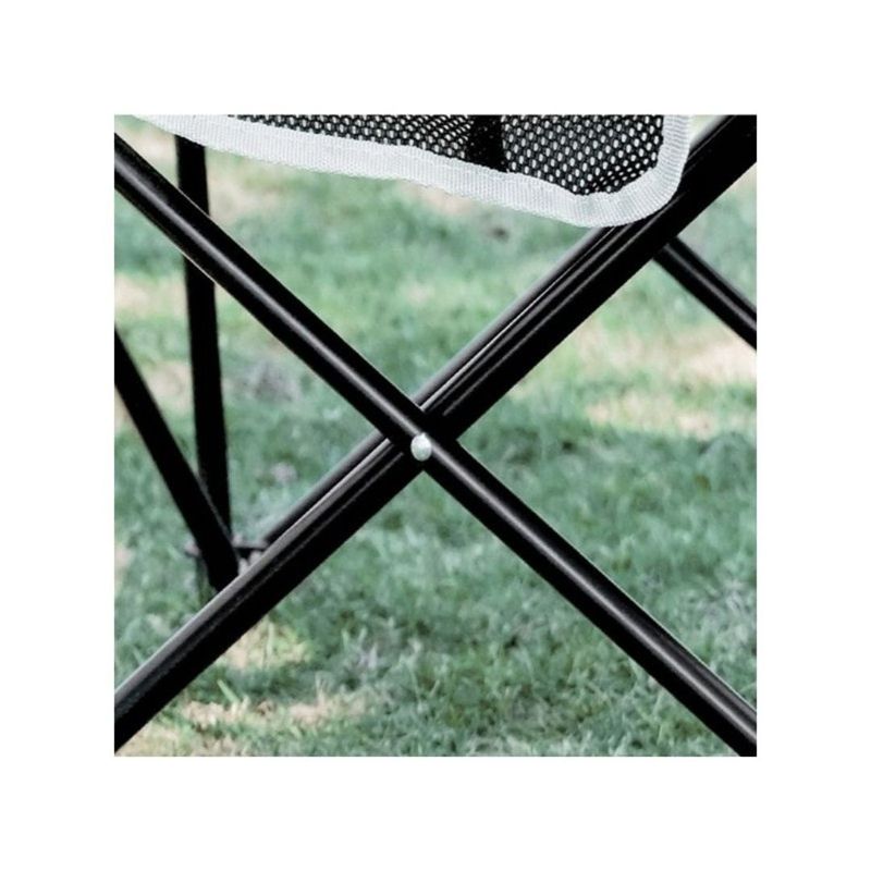 Sport si Outdoor - Camping - Mobilier pentru camping - Scaune camping - Scaun pliabil, cu buzunar lateral, cadru metalic si husa de transport, culoarea negru, 65 x 59 x 41 cm, eCarla, KRT11CZ - Infinity.ro
