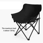 Sport si Outdoor - Camping - Mobilier pentru camping - Scaune camping - Scaun pliabil, cu buzunar lateral, cadru metalic si husa de transport, culoarea negru, 65 x 59 x 41 cm, eCarla, KRT11CZ - Infinity.ro