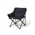 Sport si Outdoor - Camping - Mobilier pentru camping - Scaune camping - Scaun pliabil, cu buzunar lateral, cadru metalic si husa de transport, culoarea negru, 65 x 59 x 41 cm, eCarla, KRT11CZ - Infinity.ro
